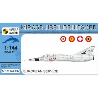 Mark I. Dassault Mirage IIIBE/DE/DS/5BD - Two-seater "European Service’" - 1:144