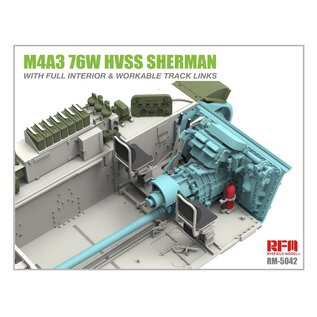 Ryefield Model M4A3 76W HVSS Sherman with full interior - 1:35