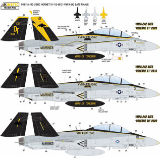 Kinetic McDonnell Douglas F/A-18D Hornet VMFA(AW)-242 "Bats" - 1:48