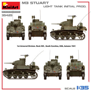 MiniArt M3 Stuart Light Tank - Initial Production - 1:35
