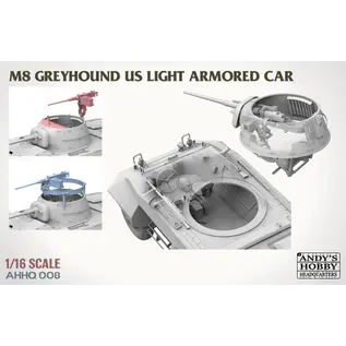 Andy's Hobby Headquarters M8 Light Armored Car Greyhound - 1:16