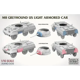 Andy's Hobby Headquarters M8 Light Armored Car Greyhound - 1:16