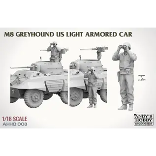 Andy's Hobby Headquarters M8 Light Armored Car Greyhound - 1:16