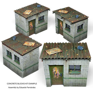 AK Interactive Concrete Blocks Kit - 1:35