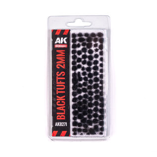 AK Interactive Black Fantasy Tufts 2mm