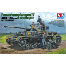 TAMIYA Tamiya - Panzerkampfwagen IV Ausf G. Early Production & Motorcycle Eastern Front - 1:35