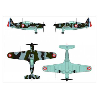 Dora Wings Morane-Saulnier MS.406C.1 "Battle of France" - 1:48