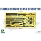 TAKOM Italian Horizon Class Destroyer D553 Andrea Doria / D554 Caio Duilio - 1:350