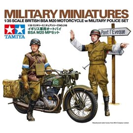 TAMIYA Tamiya - British BSA M20 Motorcycle w/Military Police Set - 1:35