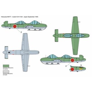 BRENGUN Yokosuka Ohka MXY7-K1 KAI (two seats) - 1:72