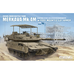 MENG IDF MBT Merkava Mk.4M w/roof-mounted slat armor