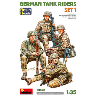 MiniArt German Tank Riders - Set 1 - Resin Heads - 1:35