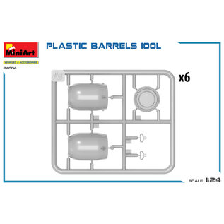 MiniArt Plastic Barrels - 1:24