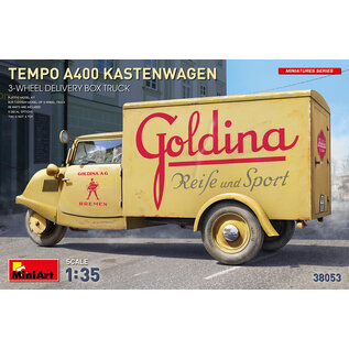 MiniArt Tempo A400 Kastenwagen - 3-wheel Delivery Box Truck - 1:35