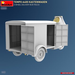 MiniArt Tempo A400 Kastenwagen - 3-wheel Delivery Box Truck - 1:35