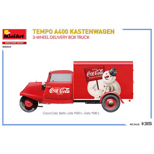 MiniArt Tempo A400 Kastenwagen - 3-wheel Delivery Box Truck - 1:35