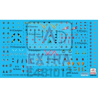 HAD Models F-14 Patches and helmet markings PART 4 decal sheet  - 1:48