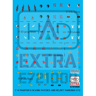 HAD Models F-4 Phantom II Patches and helmet markings decal sheet  - 1:72