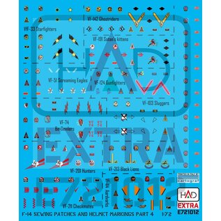 HAD Models F-14 Patches and helmet markings PART 4 decal sheet  - 1:72