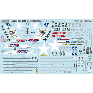 Kinetic General Dynamics F-16C Texas ANG "The Lone Star Gunfighters" - 1:48