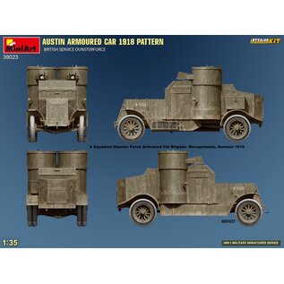 MiniArt Austin Armoured Car 1918 Pattern - British Service Dunsterforce - w/Interior Kit - 1:35