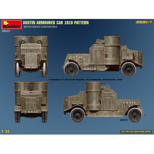 MiniArt Austin Armoured Car 1918 Pattern - British Service Dunsterforce - w/Interior Kit - 1:35