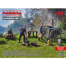 ICM ICM - Feldküche - WWII German Field Kitchen with cooks - 1:35