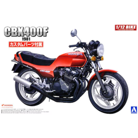 Aoshima Aoshima - Honda CBX400F 1981 w/Custom Parts - 1:12