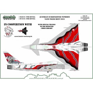 Modelmaker Decals Austrian Eurofighter Typhoon NATO Tiger Meet 2023 - 1:72