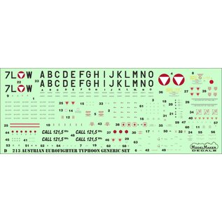 Modelmaker Decals Austrian Eurofighter Typhoon NATO Tiger Meet 2023 - 1:72