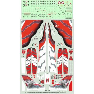 Modelmaker Decals Austrian Eurofighter Typhoon NATO Tiger Meet 2023 - 1:72