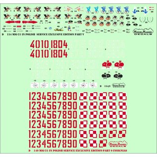 Modelmaker Decals MiG-21 in Polish service - Exclusive edition Part V - 1:48