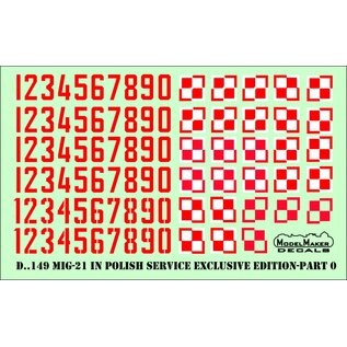 Modelmaker Decals MiG-21 in Polish service - Exclusive edition Part V - 1:48
