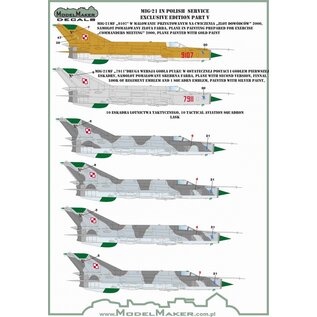 Modelmaker Decals MiG-21 in Polish service - Exclusive edition Part V - 1:48