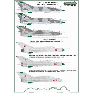 Modelmaker Decals MiG-21 in Polish service - Exclusive edition Part V - 1:48