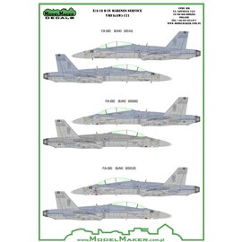 Modelmaker Decals ModelMaker - F/A-18D VMFA-121 Green Knights - 1:72