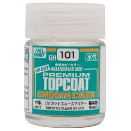 Mr. Hobby Mr. Hobby - Aqueous Hobby Color - Premium Top Coat Smooth Clear UV Cut (Matt)