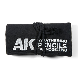 AK Interactive Weathering Pencils Full Range Cloth Case