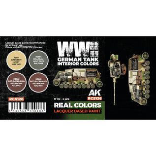 AK Interactive Real Color Set - German Tank WWII Interior Colors Set