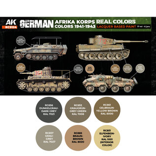 AK Interactive Real Color Set - Afrika Korps Colors 1941 - 1943