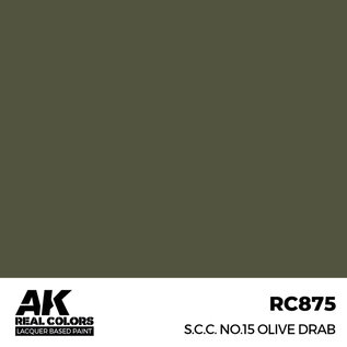 AK Interactive Real Colors - RC875 S.C.C. 15 Olive Drab