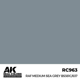 AK Interactive Real Colors Air - RC963 RAF Medium Sea Grey BS381C/637