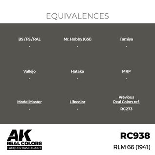 AK Interactive Real Colors Air - RC938 RLM 66 (1941)