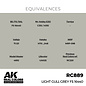 AK Interactive Real Colors Air - RC889 Light Gull Grey FS 16440