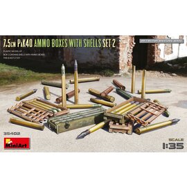 MiniArt MiniArt - 7,5cm PaK40 Ammo Boxes with shells - Set 2 - 1:35