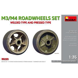 MiniArt MiniArt - M3/M4 Roadwheels Set - Welded type and pressed type - 1:35