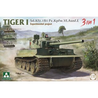 TAKOM Sd.Kfz.181 Pz.Kfw. VI. Ausf.E Tiger I Experimental Project 3 in 1 - 1:35