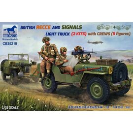 Bronco Models Bronco - British Recce And Signals Light Truck (2 Kits) with Crew (5 figures) - 1:35