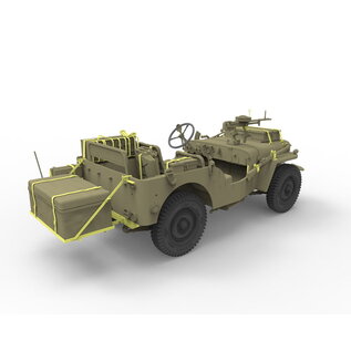 Bronco Models British Recce And Signals Light Truck (2 Kits) with Crew (5 figures) - 1:35