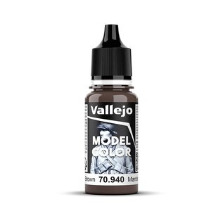Vallejo Model Color - 940 - Lehmbraun (Saddle Brown), 18 ml